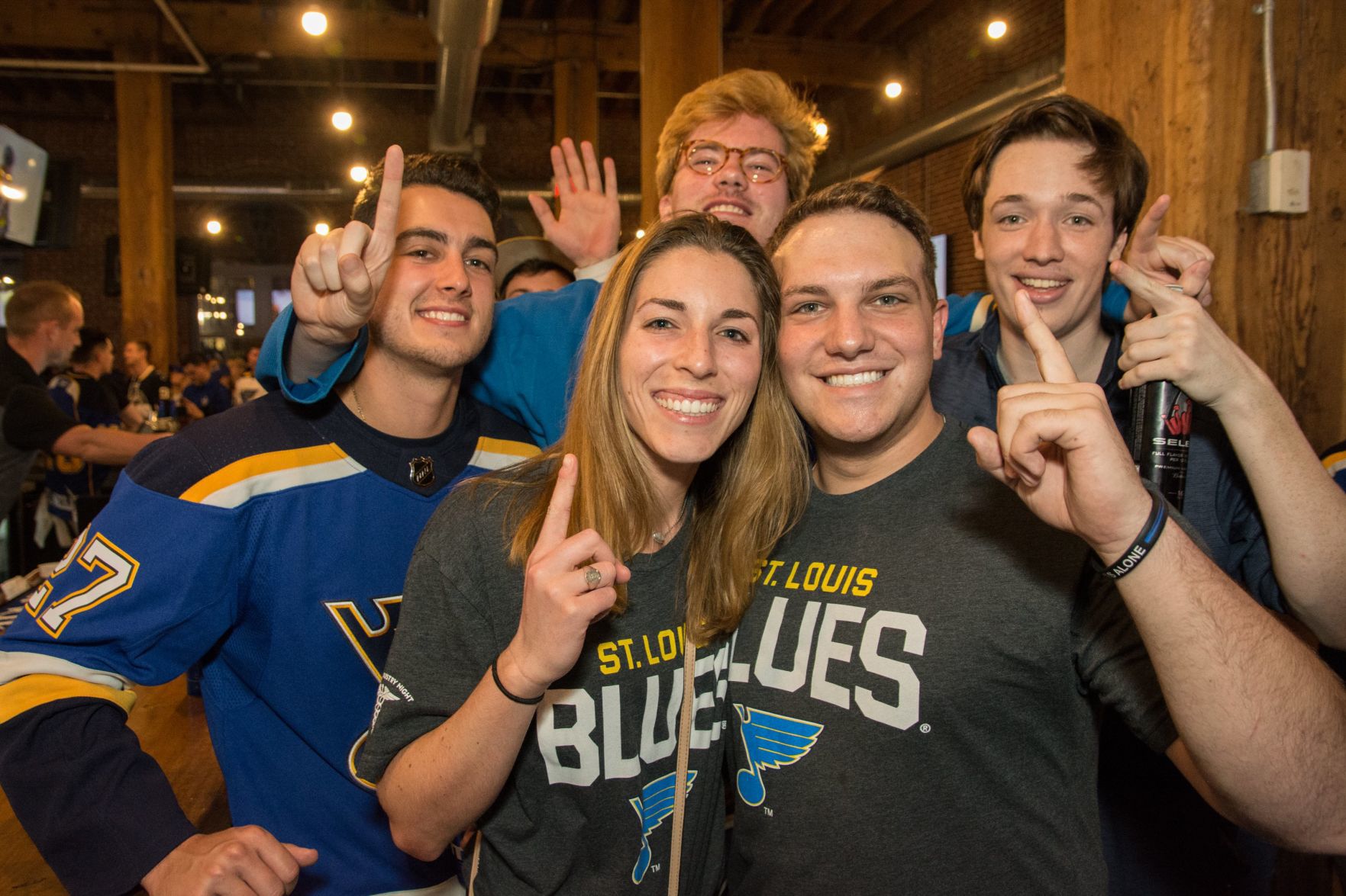 Blues Fans at Wheelhouse during Stanley Cup Final Game 7. Spons